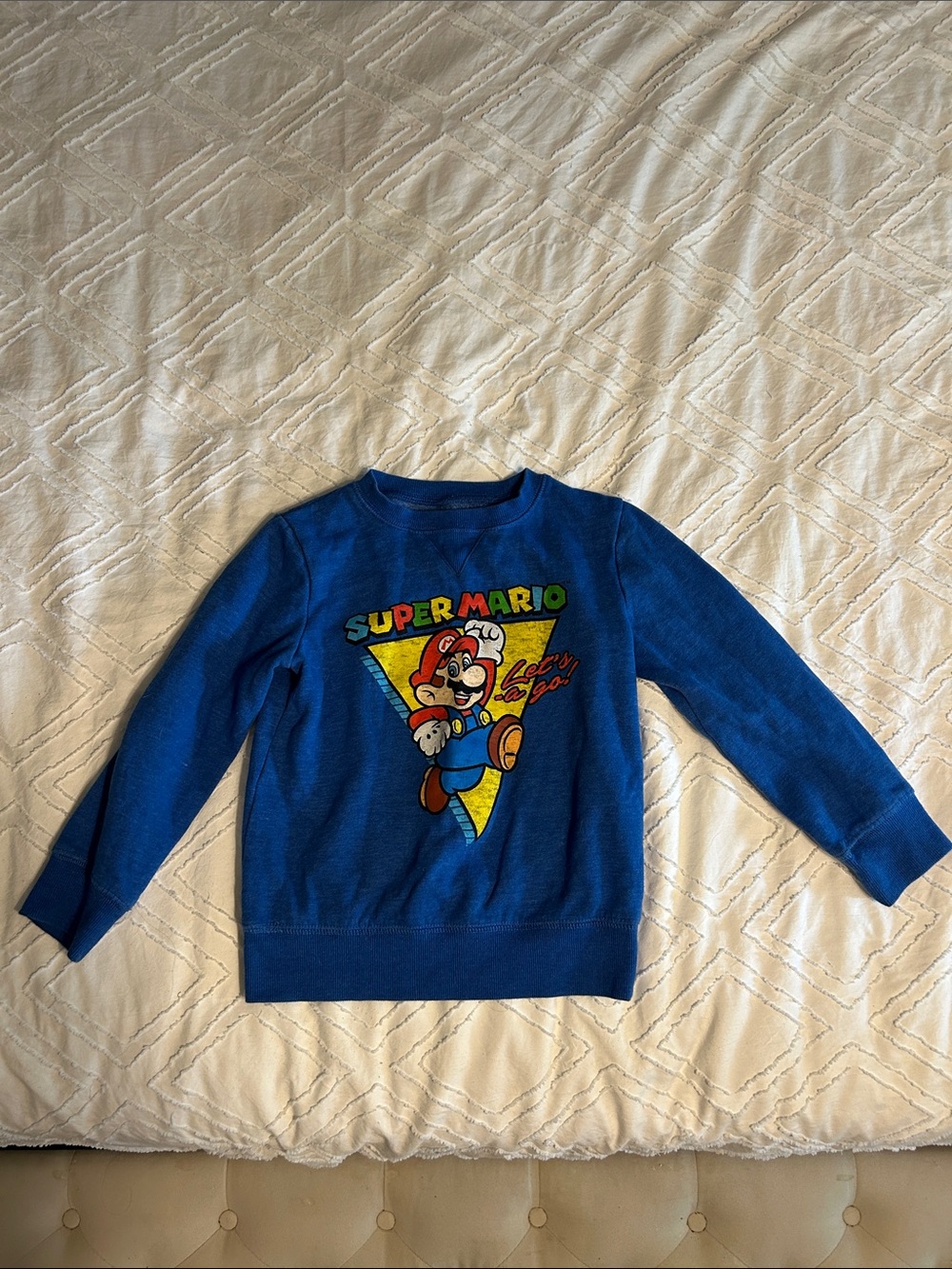 Jumping Beans Royal Blue Kids Super Mario Sweatshirt